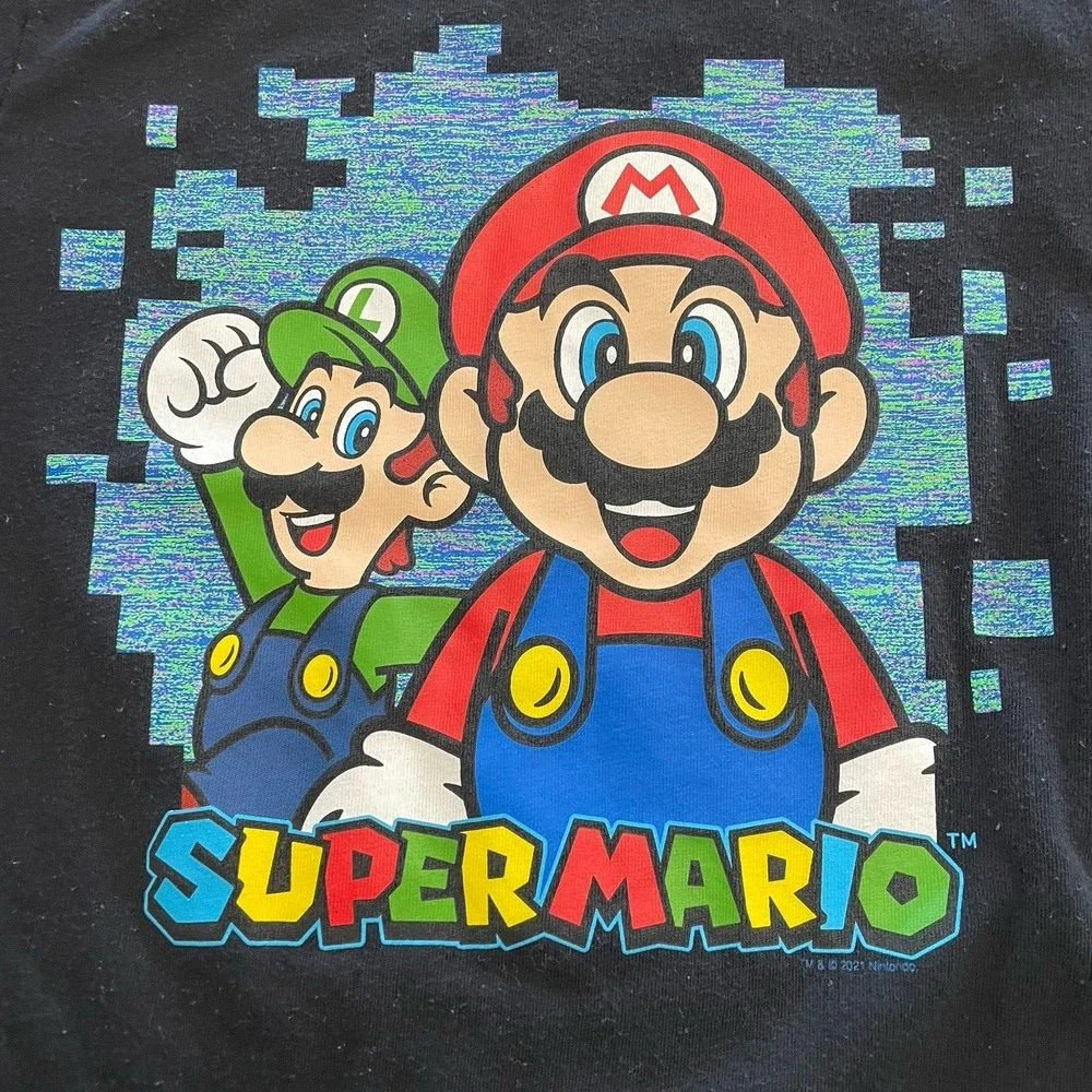 Old navy kids super mario shirt XS size‎ 5